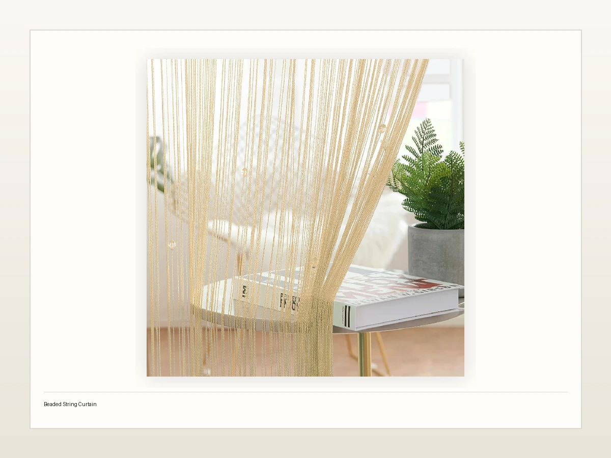 Beaded String Curtain