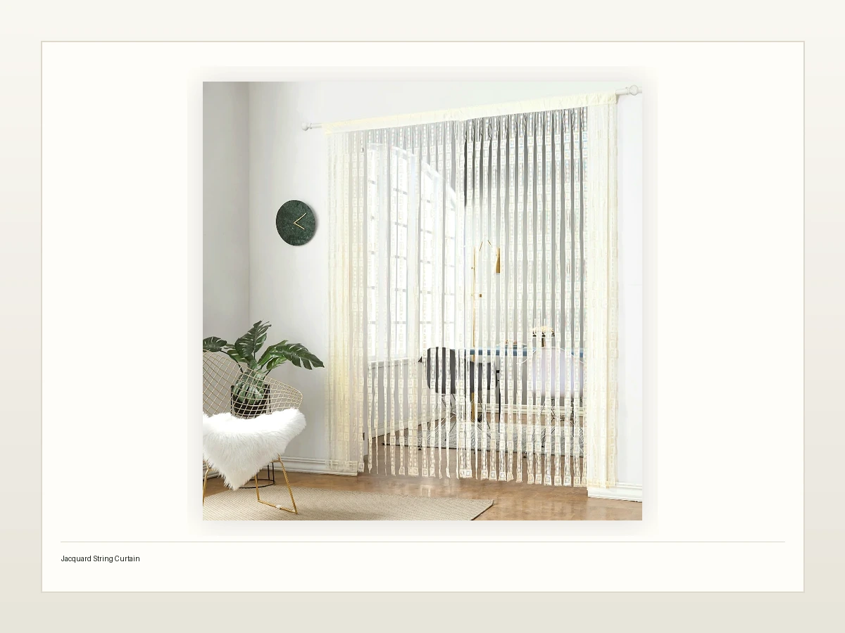 Jacquard String Curtain