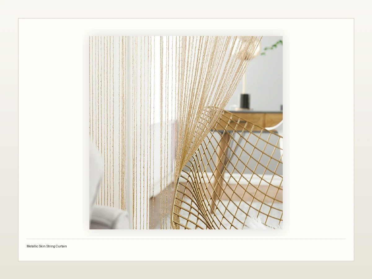 Metallic Skin String Curtain