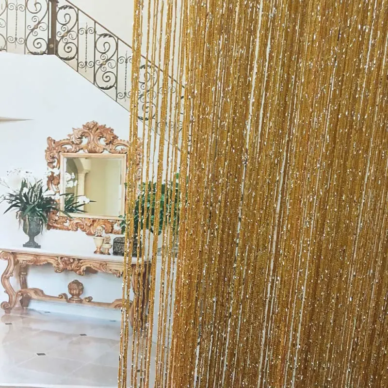Silver Thread String Curtain Style 01 main product images 2