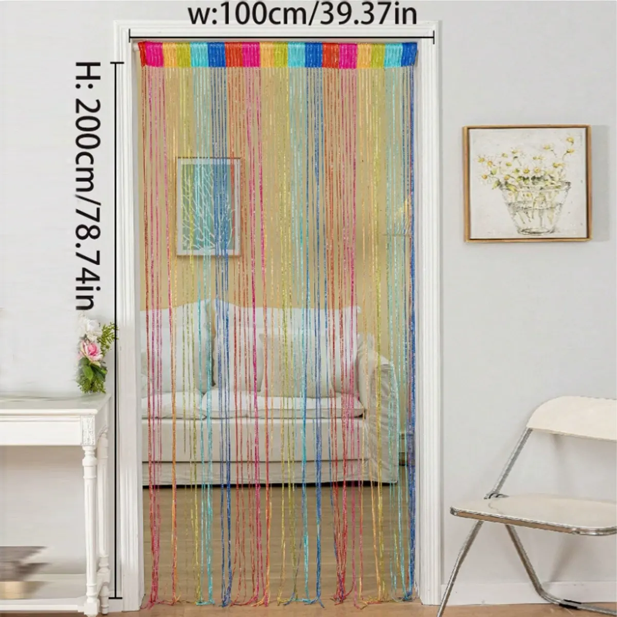 S-Shape Metallic Foil String Curtain main product images 2