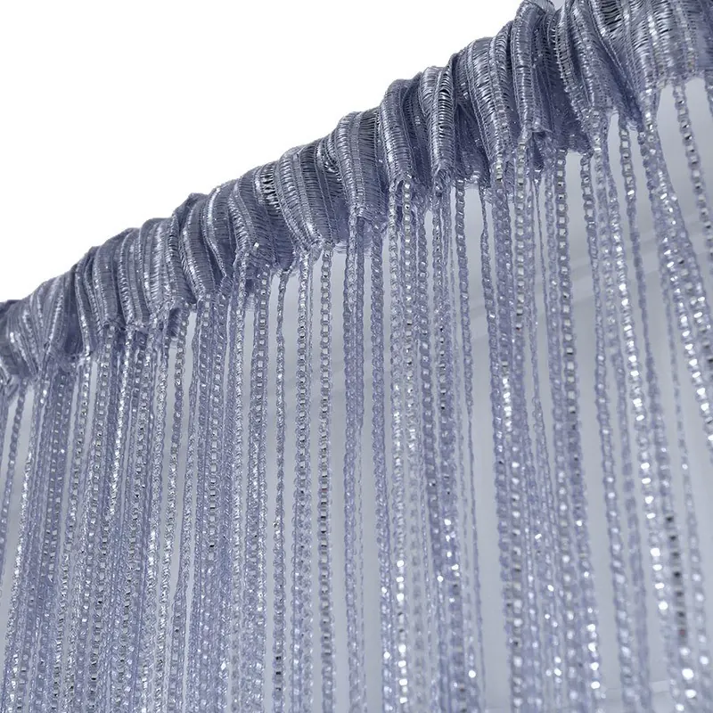 Flat Silver Metallic Foil Curtain Style 01 main product images 5