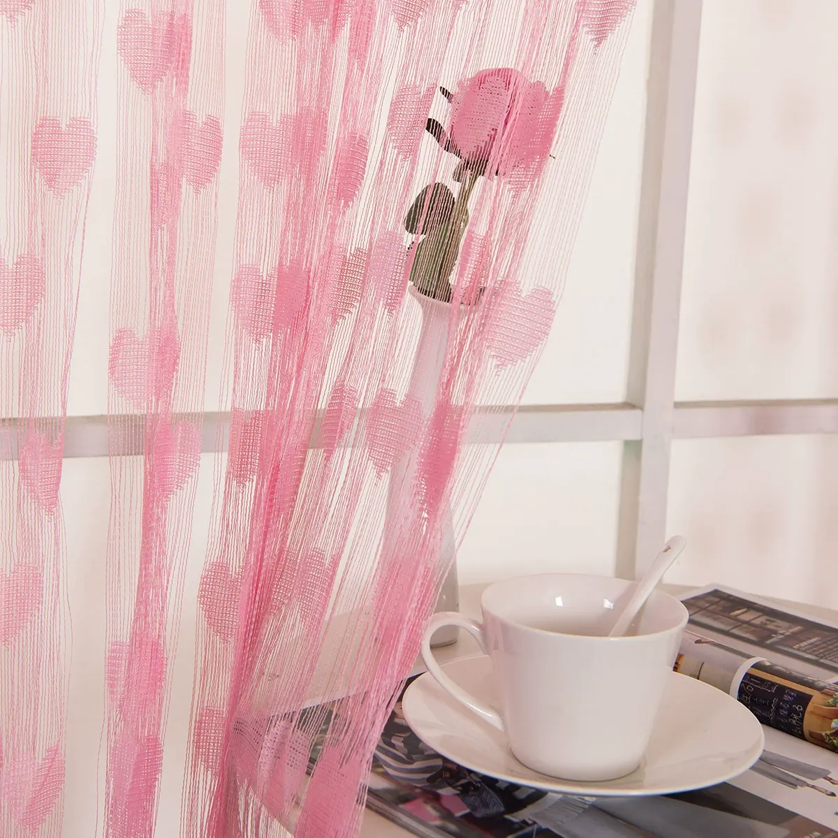 Heart String Curtain Style 03 main product images 3