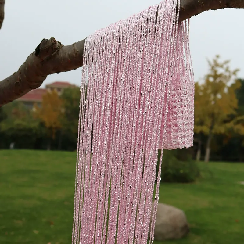 Metallic Silver String Curtain main product images 3
