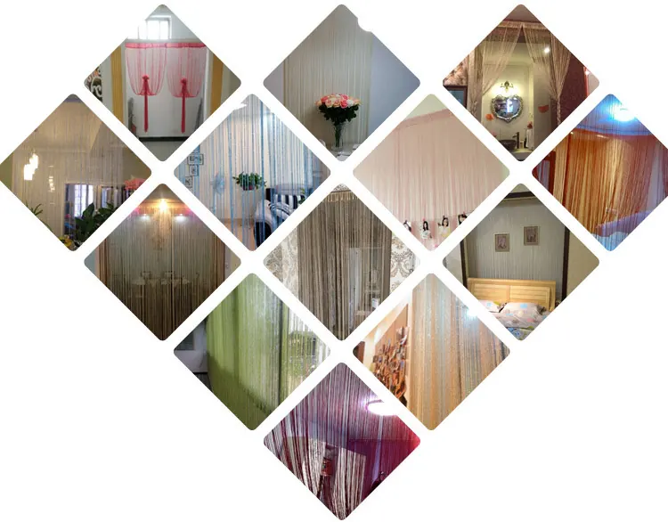 Flat Silver Metallic Foil Curtain Style 04 construction and application details 1